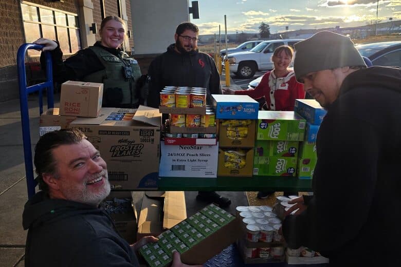 Harney County Sheriff's Office Union along with other community partners, donated almost 800 pounds of food to the food bank